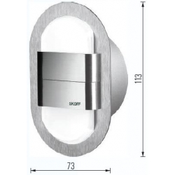 kinkiet LED RUEDA DUO stal zimny